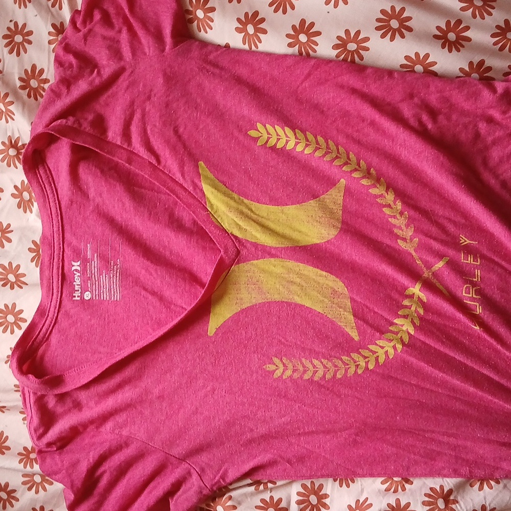 Pink hurley shirt